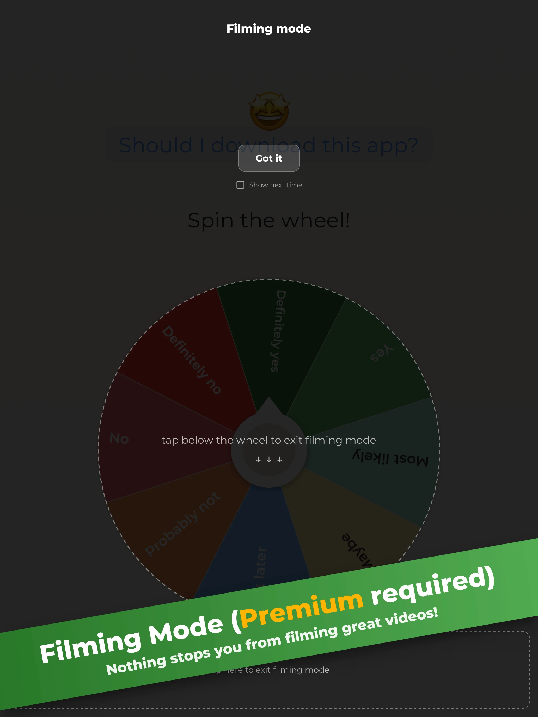 Lucky Decisions: Spin Wheel screenshot
